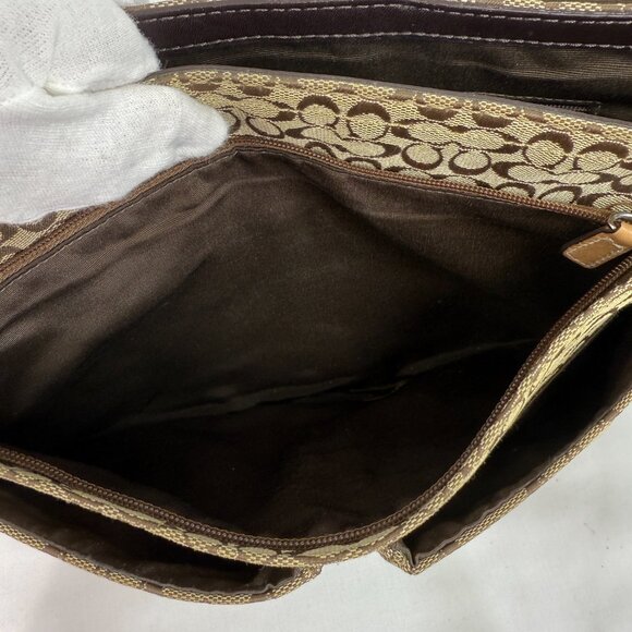 Coach F70283 Signature Messenger Camel - Picture 10 of 15